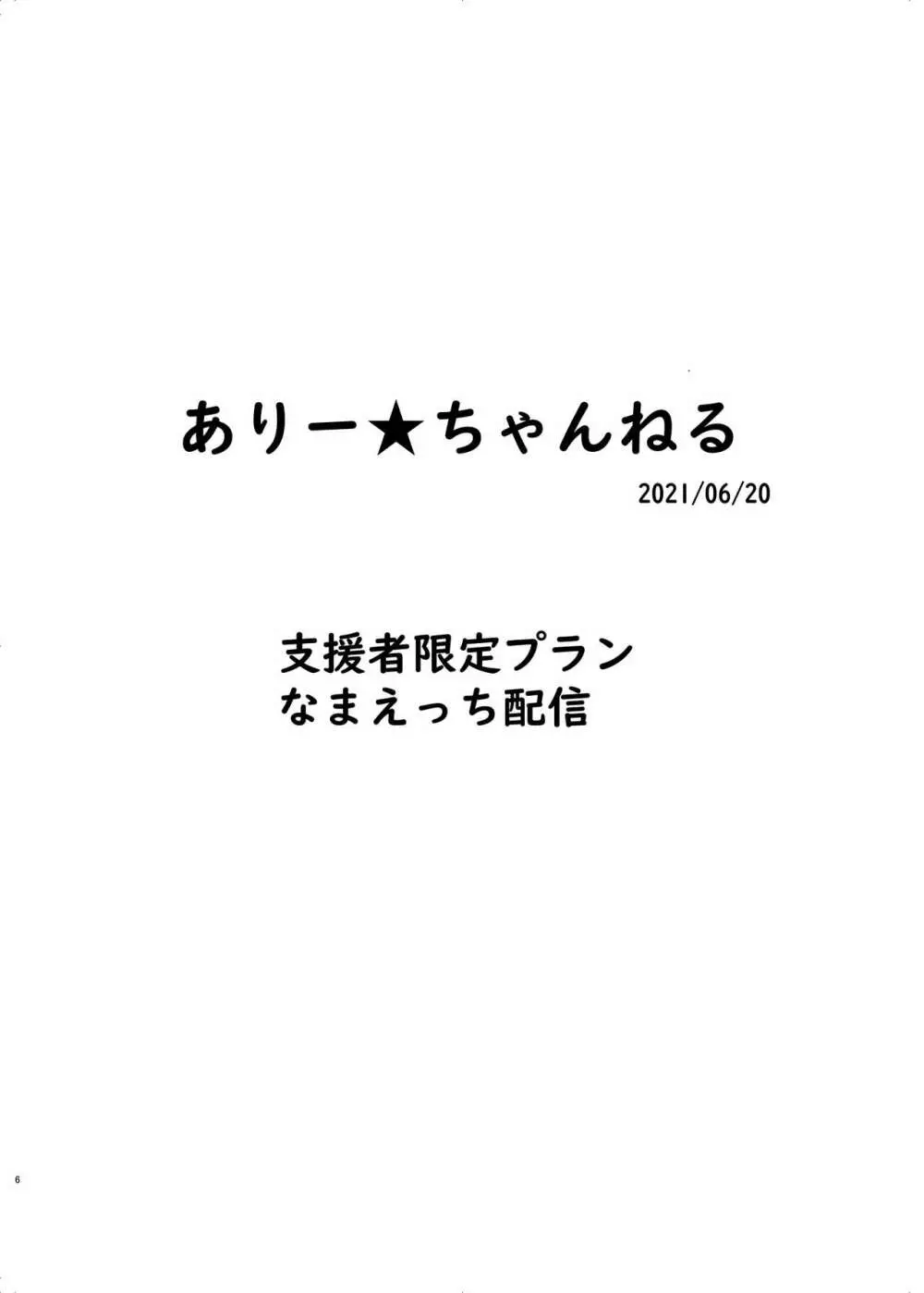 ありー★ちゃんねる20210620支援者限定プランなまえっち配信 Page.6