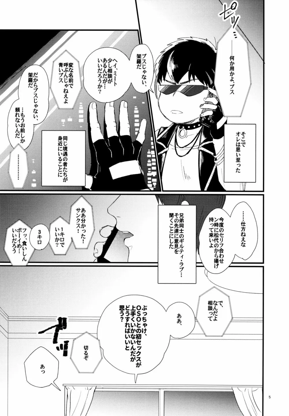 ＯＳＯが架羅の痛さを封印し童貞を卒業する本。 Page.5