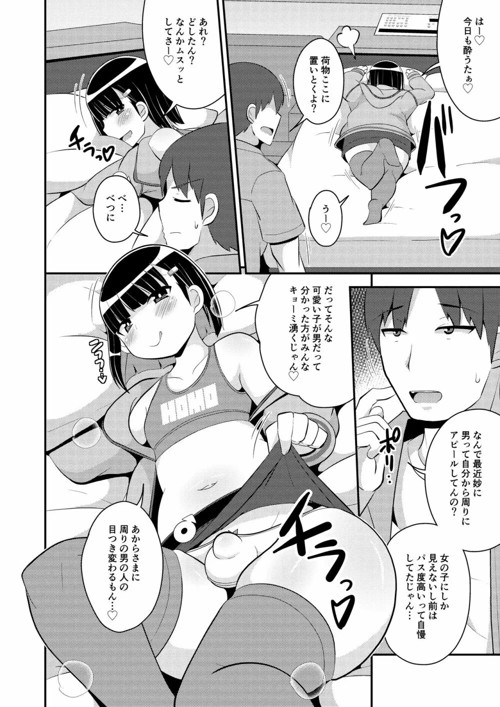 パス度を自ら破壊していく女装子 Page.6