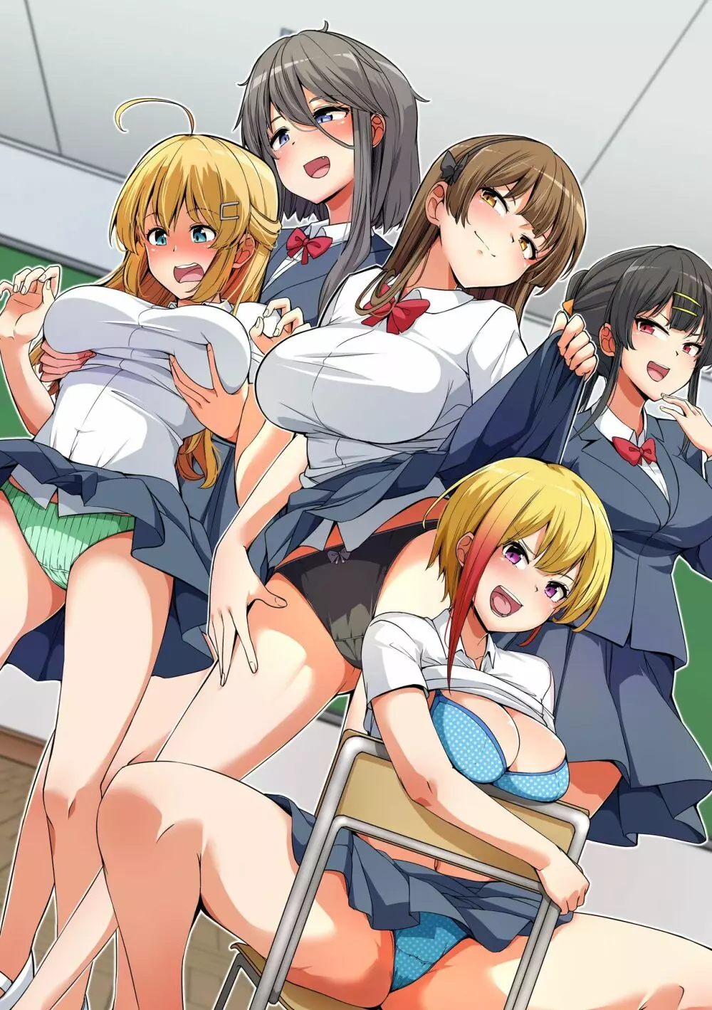 性に興味深々の巨乳制服女子たちとハーレムセックス! 処女ビッチたちに肉バイブにされる童貞の僕 Page.2