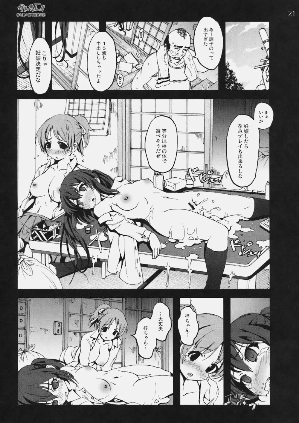 かんきん!! 梓と憂の陵辱監禁日記 Page.20