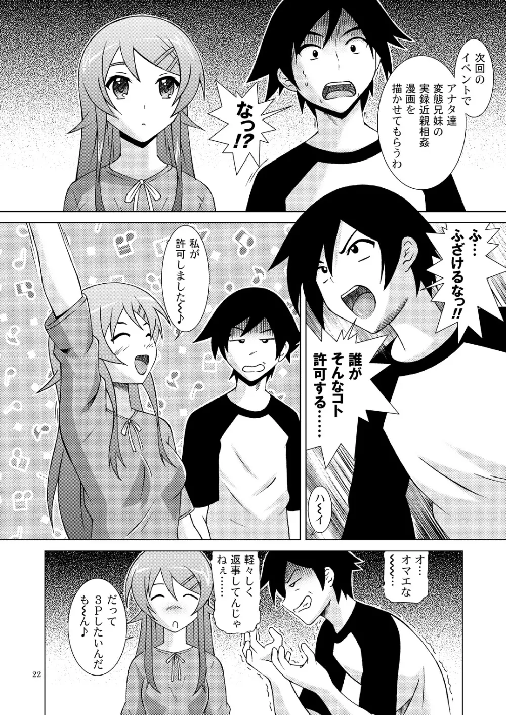 俺が妹とこんなにやっちゃうわけがない Page.21