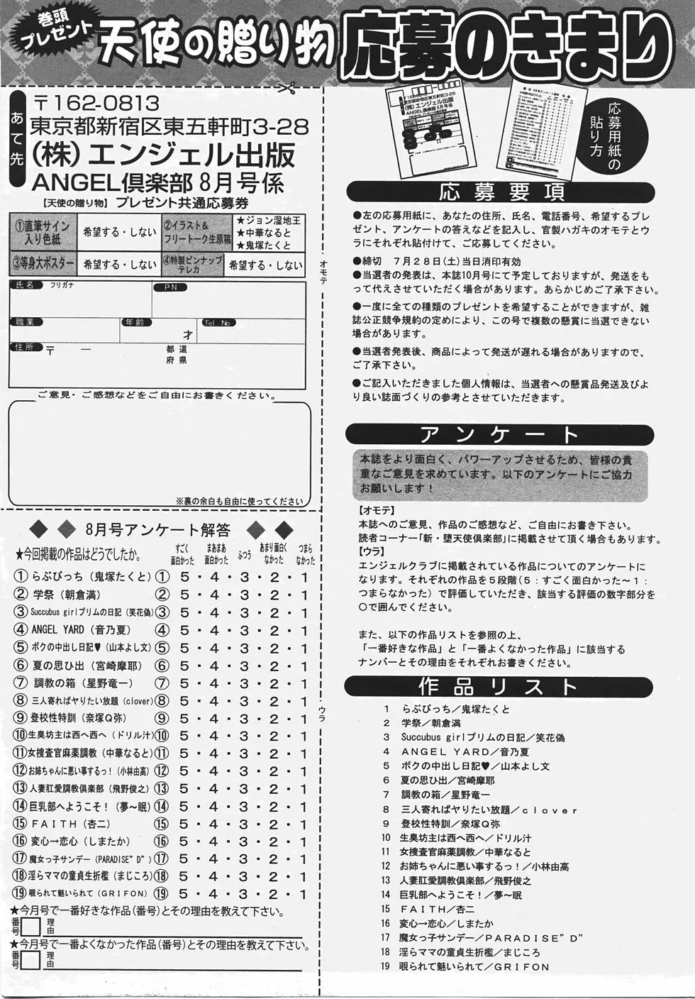 ANGEL 倶楽部 2007年8月号 Page.425