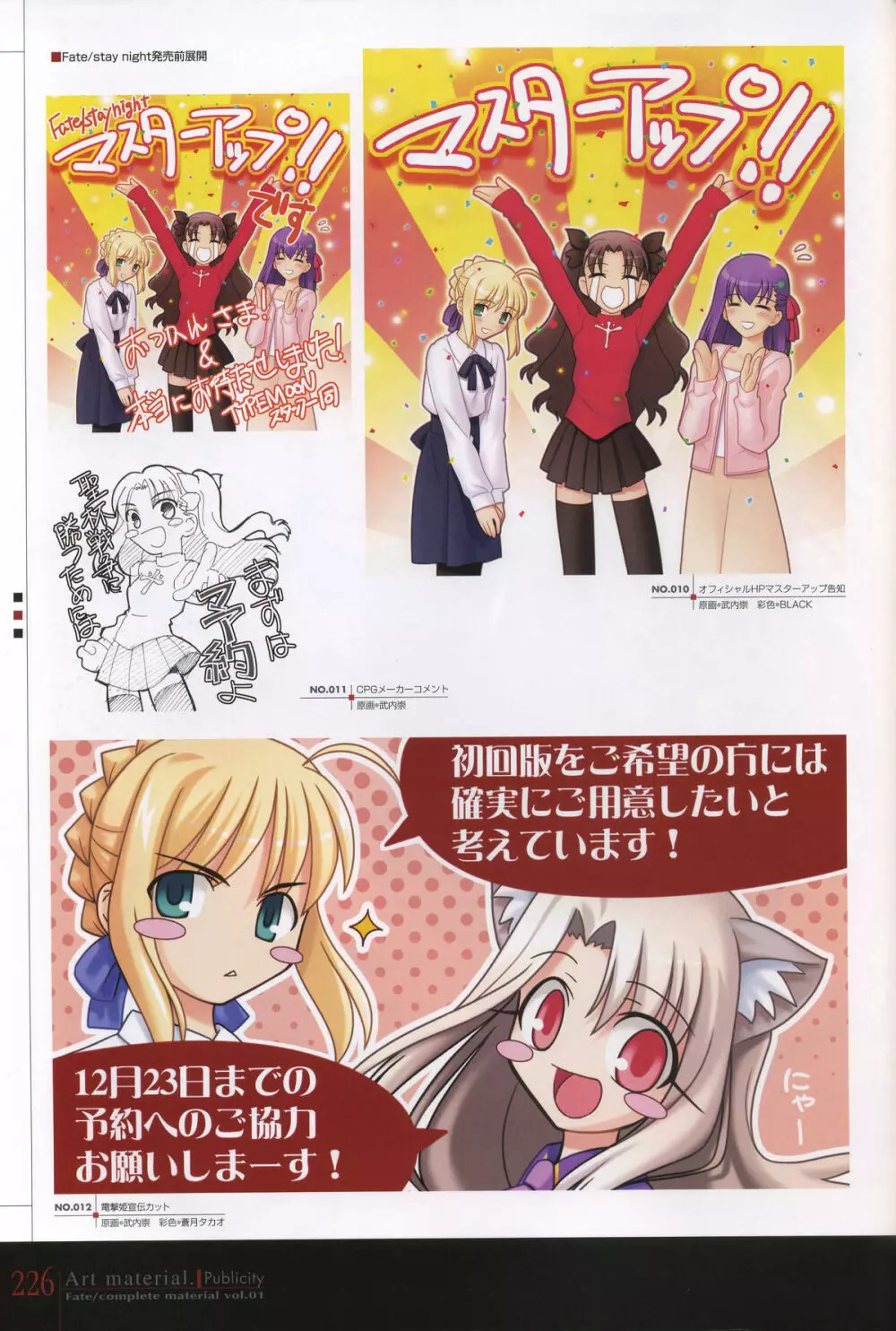 フェイト/コンプリートマテリアルⅠ アートマテリアル。 Page.231