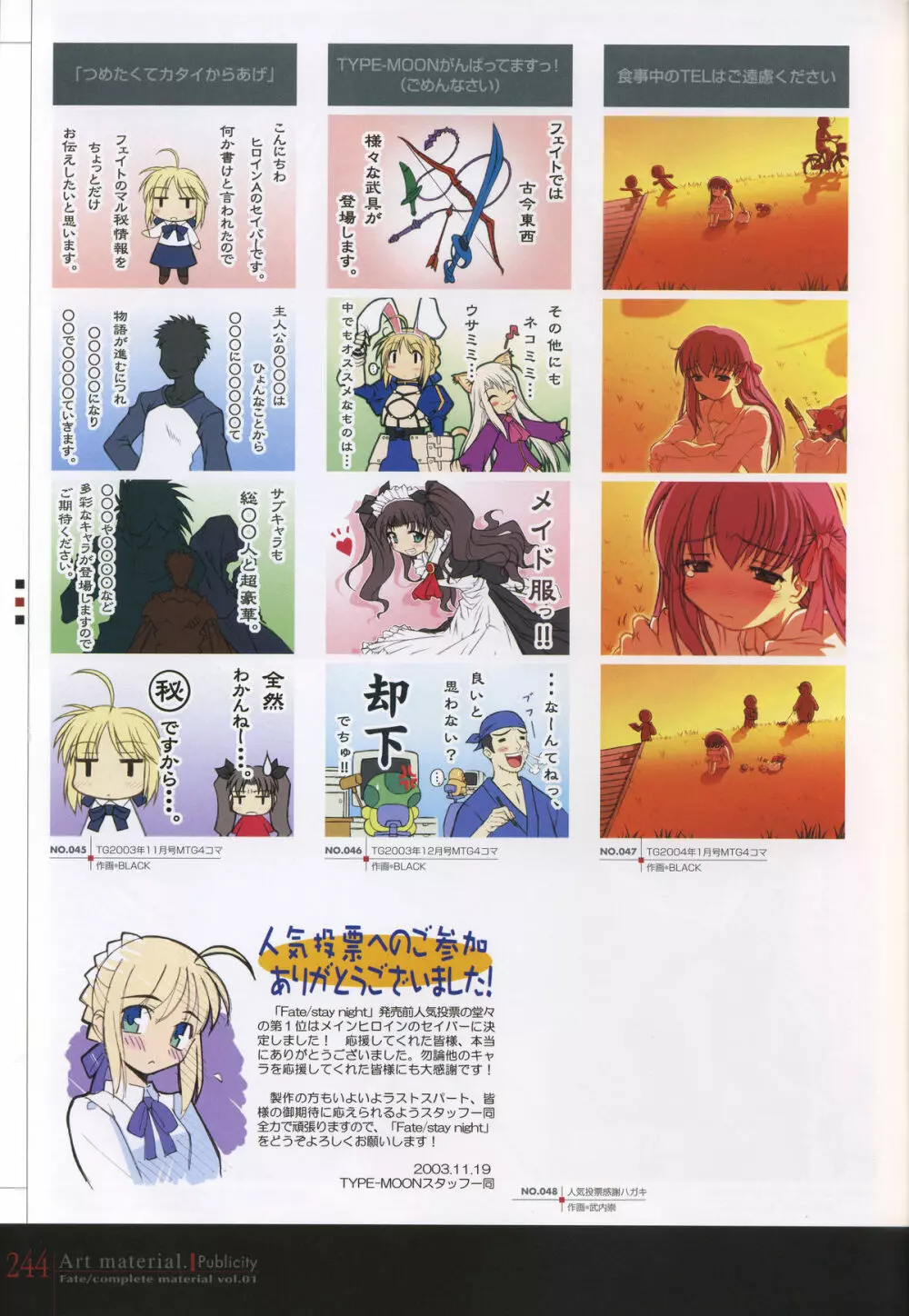 フェイト/コンプリートマテリアルⅠ アートマテリアル。 Page.249