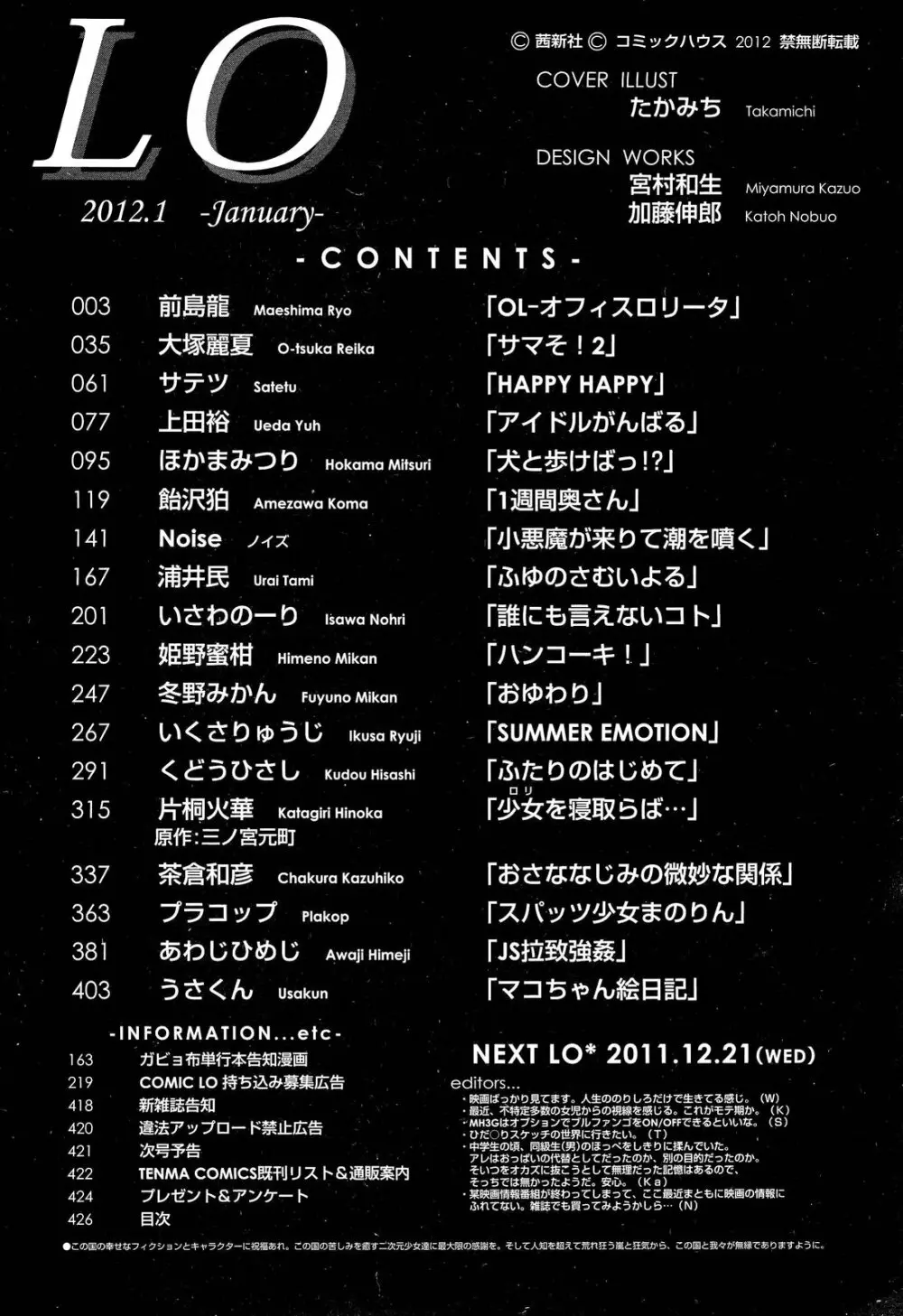 COMIC LO 2012年1月号 Vol.94 Page.426