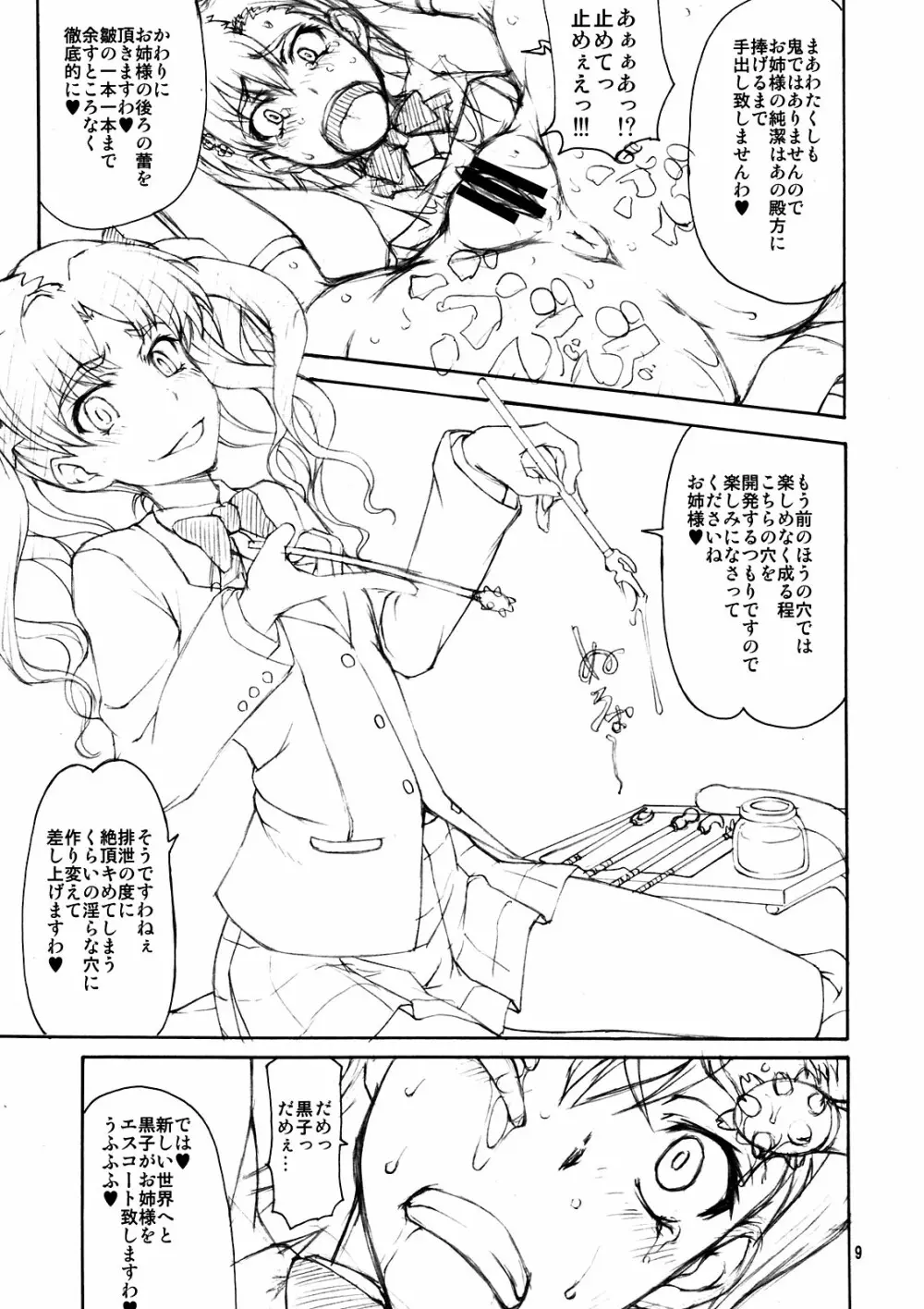 お姉様完全肛略裏写真帳 Page.9