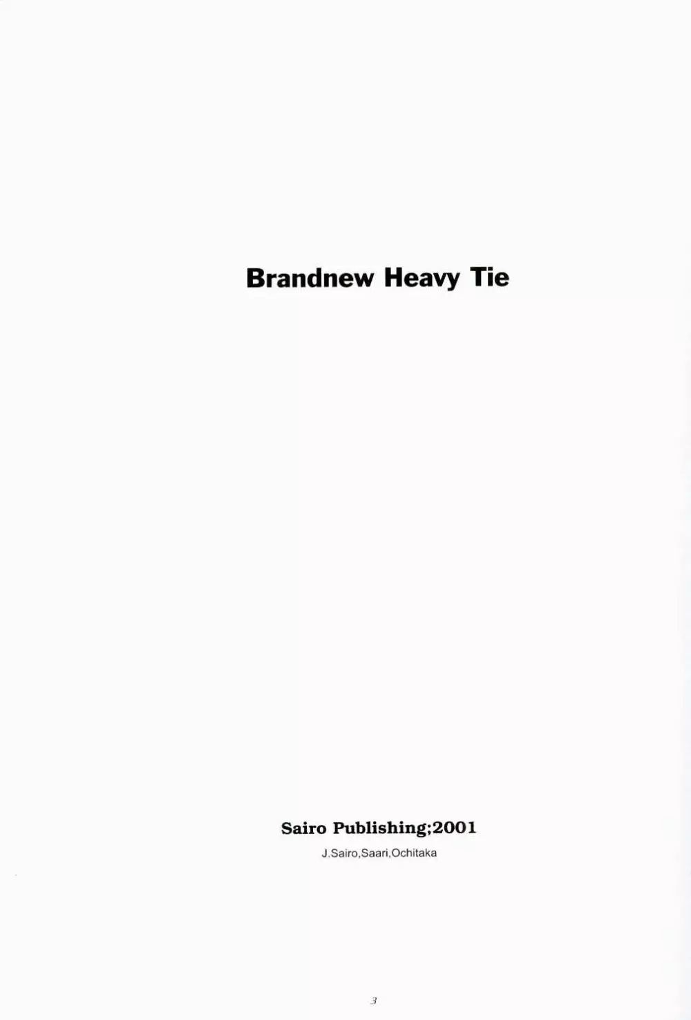 Brandnew Heavy Tie Page.2