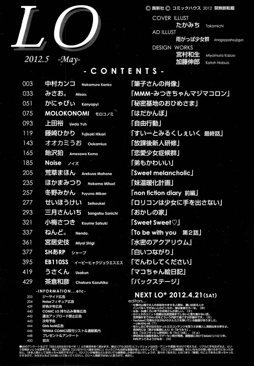 COMIC LO 2012年5月号 Vol.98 Page.450