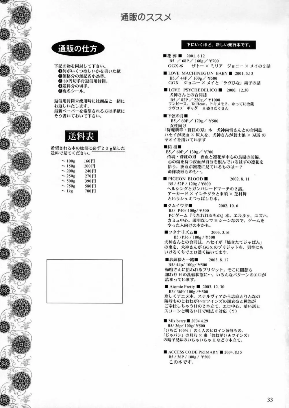 ACCESS CODE PRIMARY Page.32