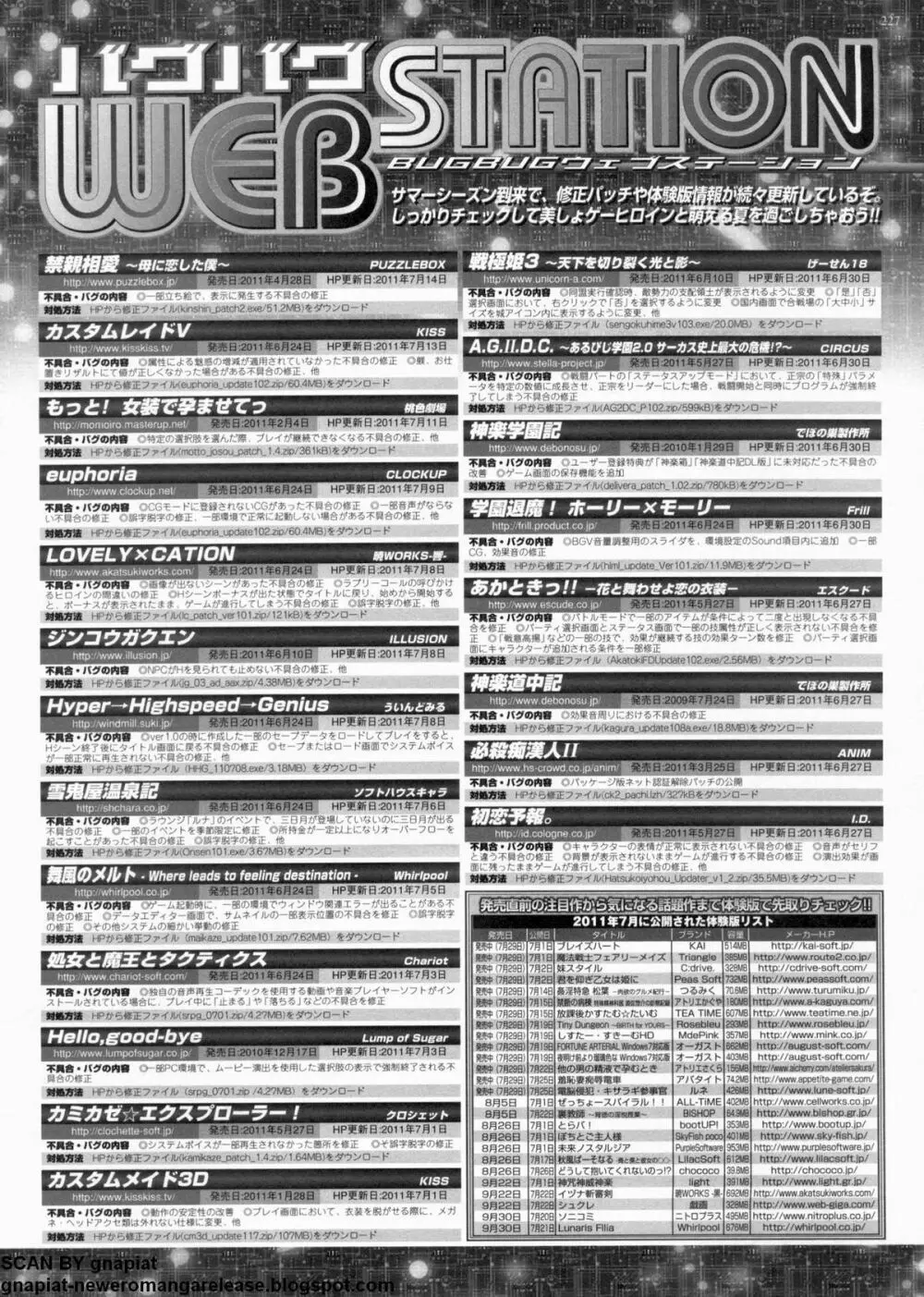 BugBug 2011年9月号 VOL.205 Page.227