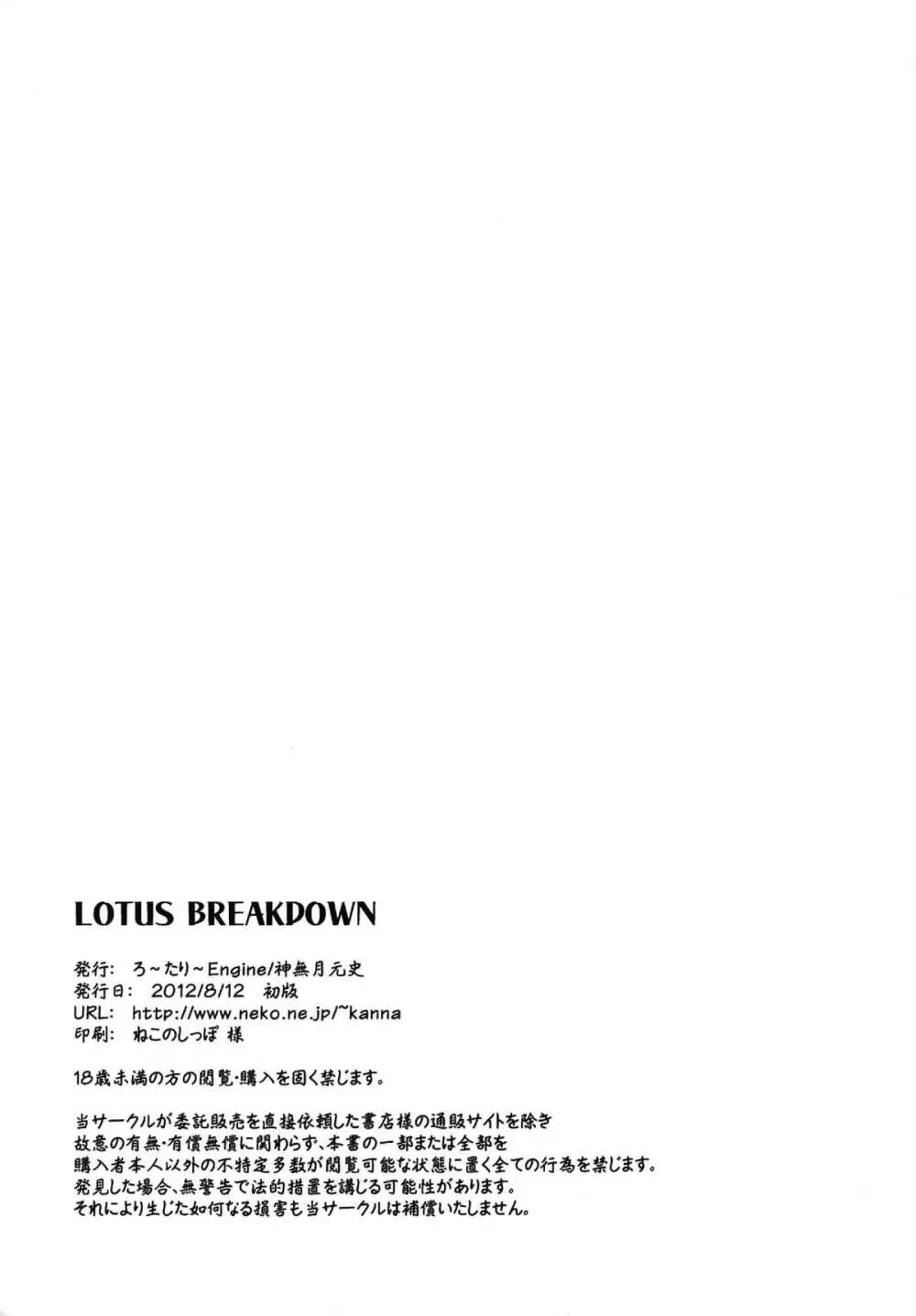 LOTUS BREAKDOWN Page.42