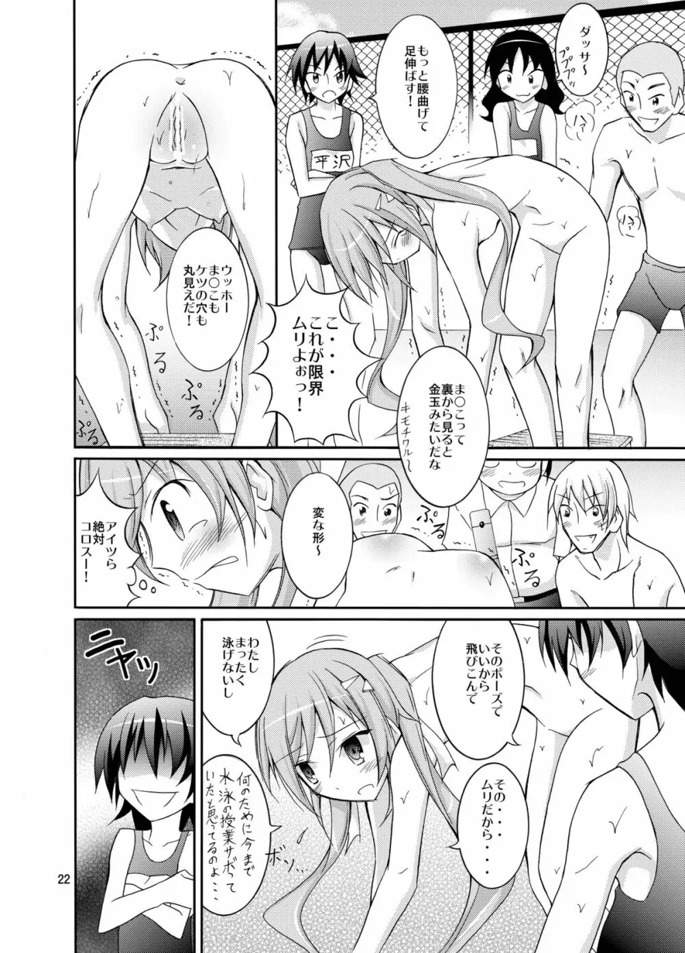 きょうの体育は全裸水泳3 Page.21