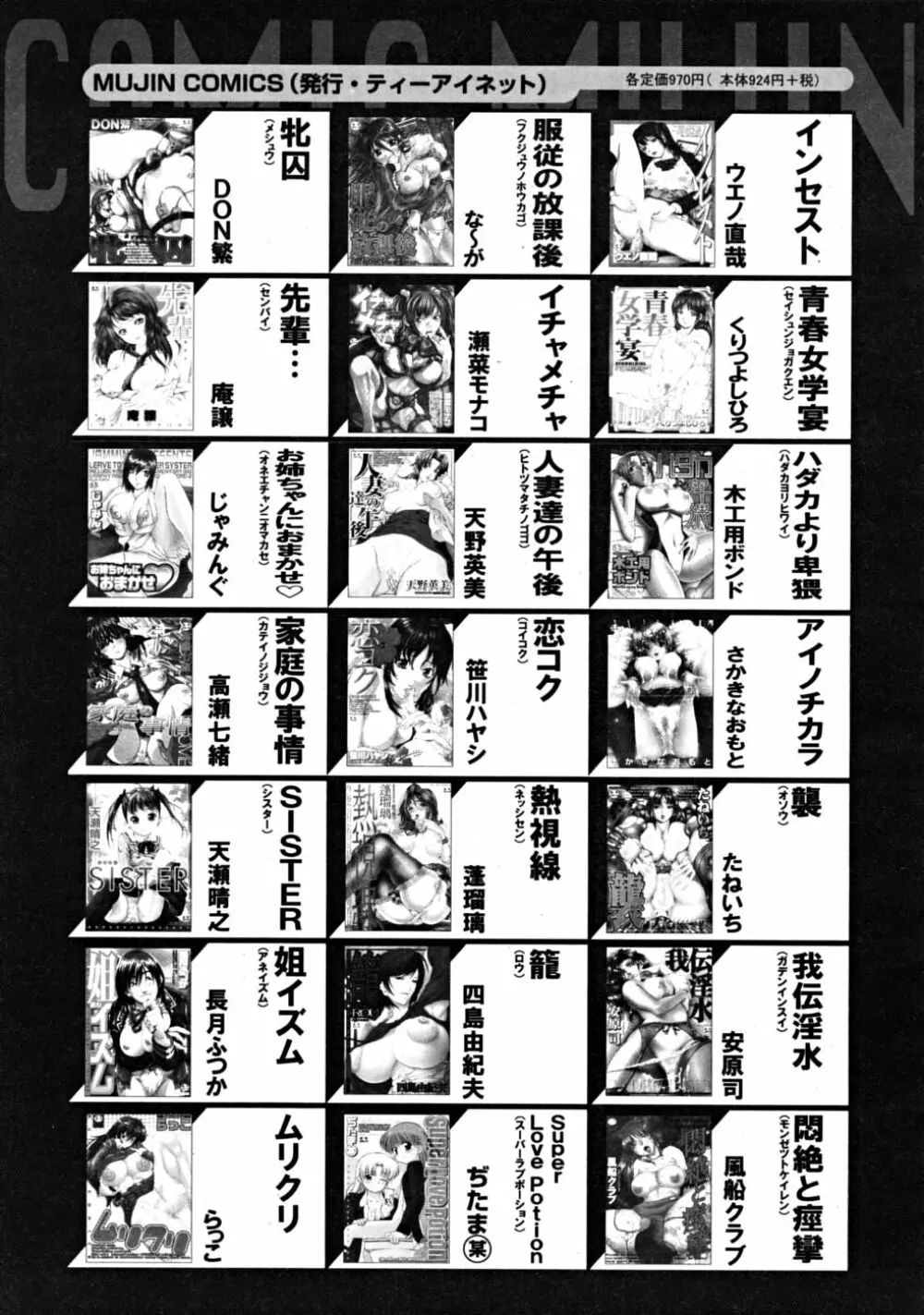 COMIC MUJIN 2008年10月号 Page.631