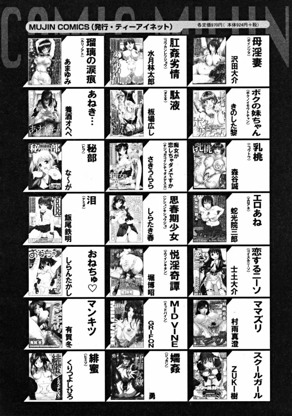 COMIC MUJIN 2008年10月号 Page.632