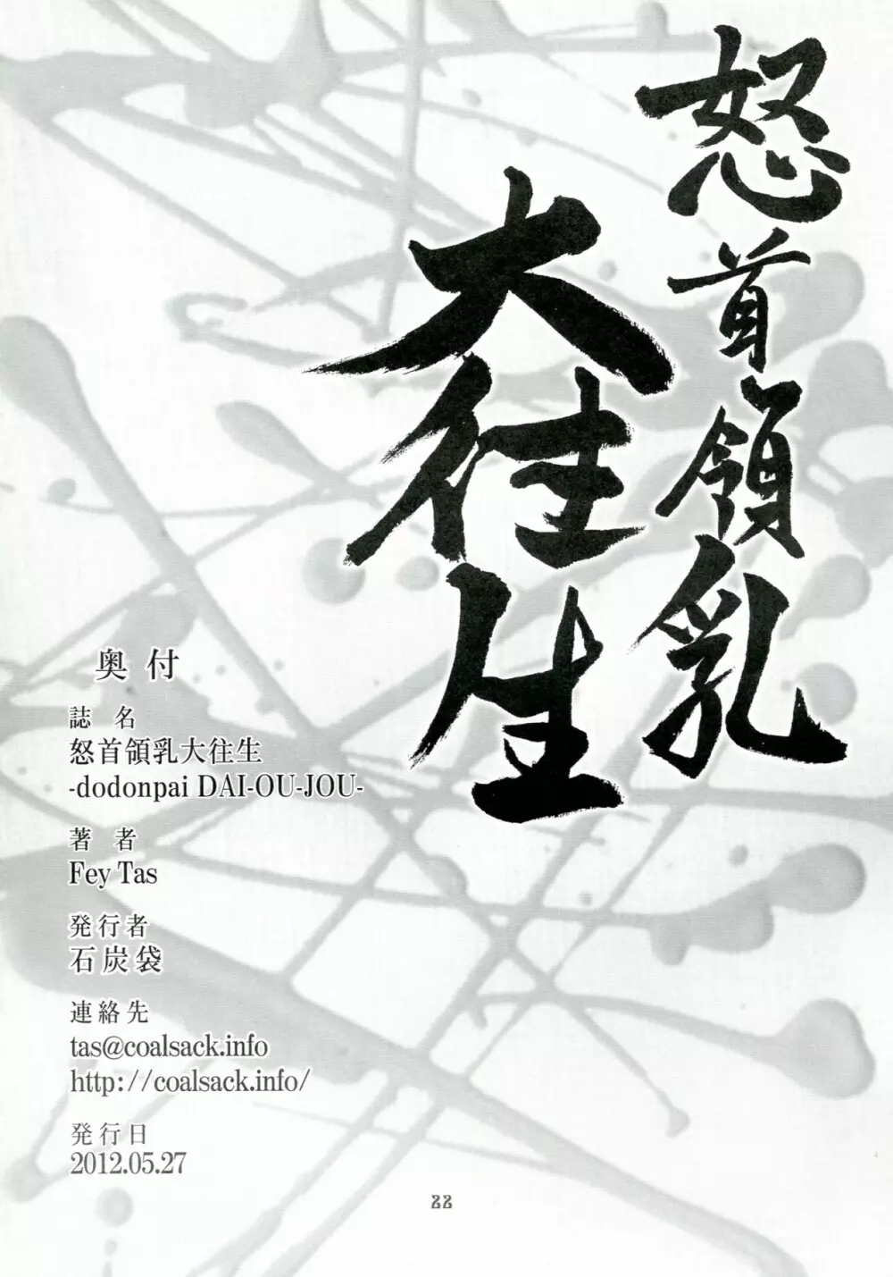(例大祭9) [石炭袋 (Fey Tas)] 怒首領乳大往生 -dodonpai DAI-OU-JOU- (東方Project) Page.21
