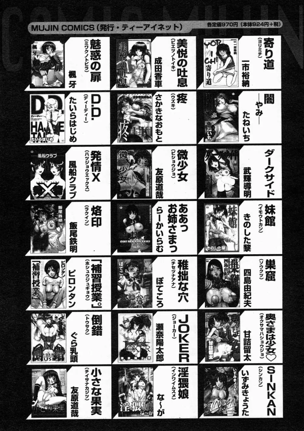 COMIC MUJIN 2005年2月号 Page.579