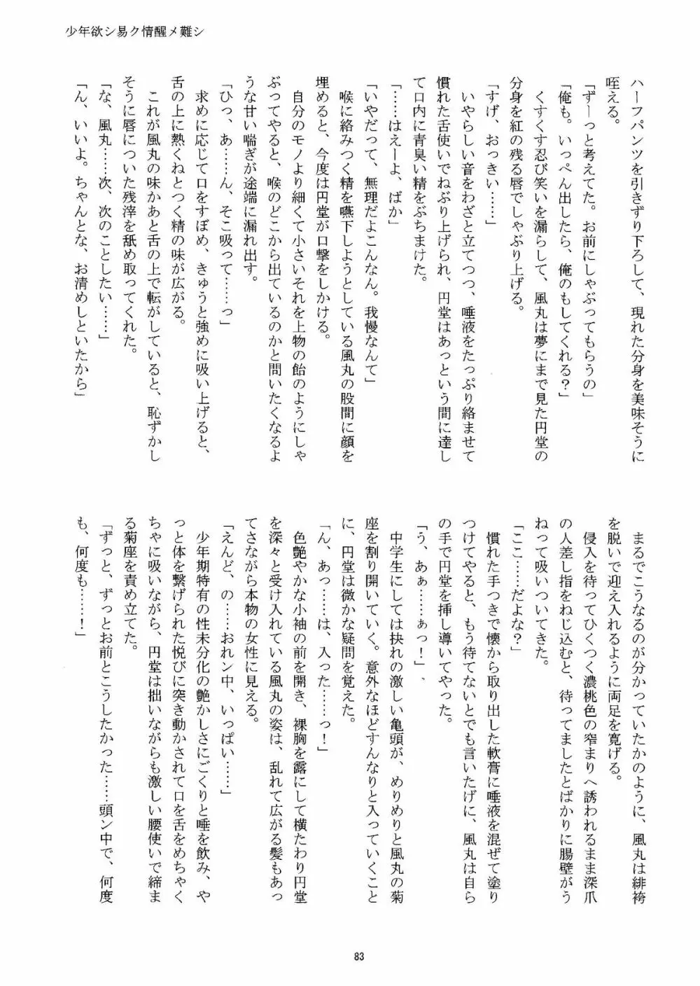 Kirigakure Takaya (Aniki Otokodou) - ×××× Yarouze! (Inazuma Eleven) Page.83