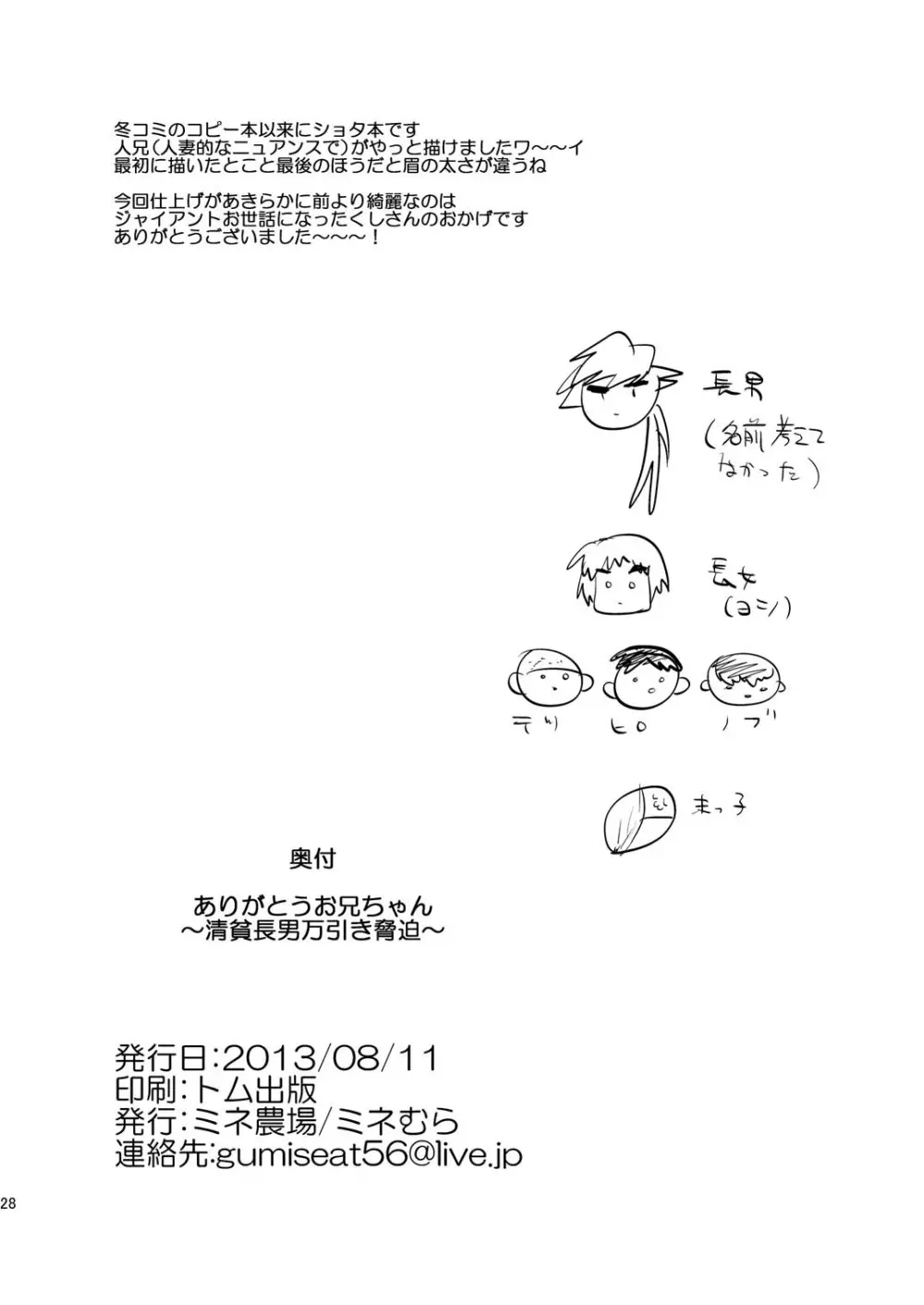 ありがとうお兄ちゃん～清貧長男万引き脅迫～ Page.29