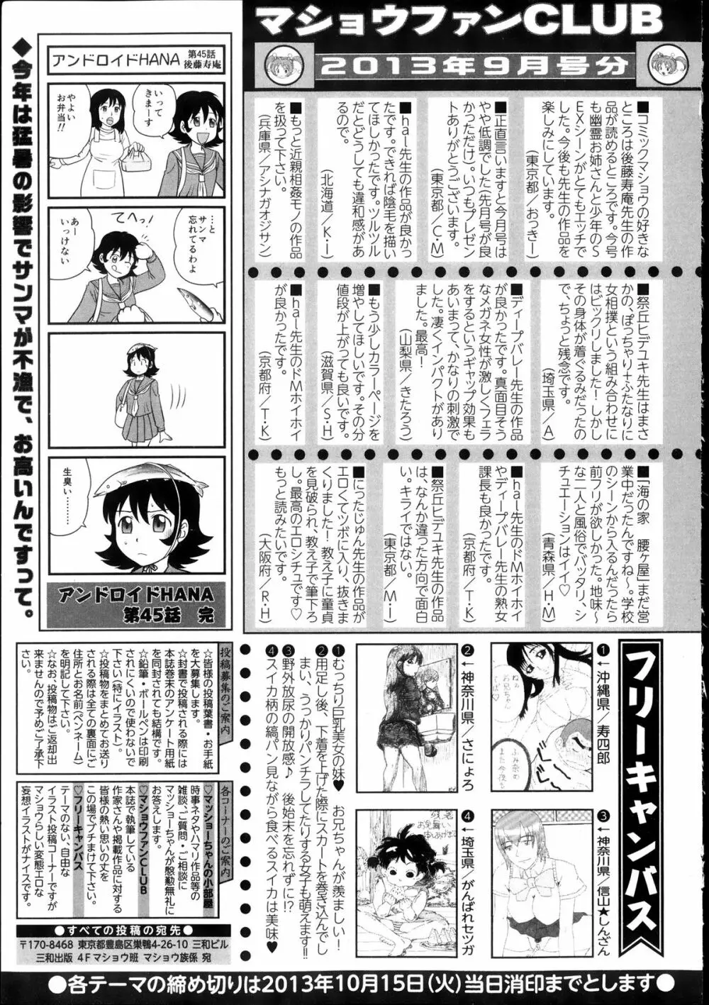 コミック・マショウ 2013年11月号 Page.255