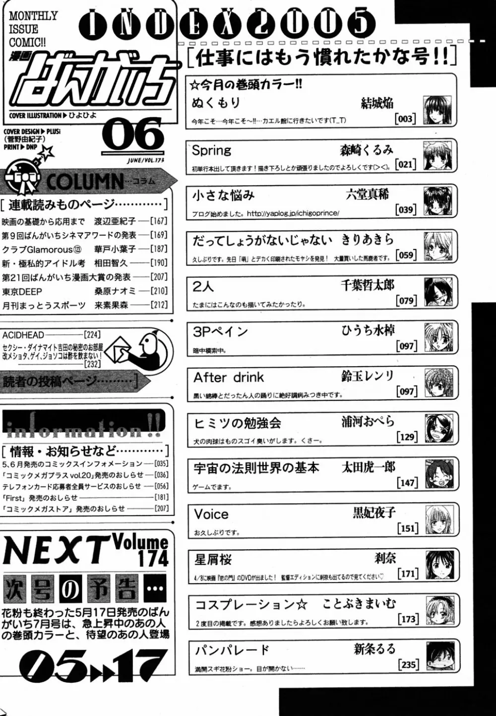 漫画 ばんがいち 2005年6月号 Page.223