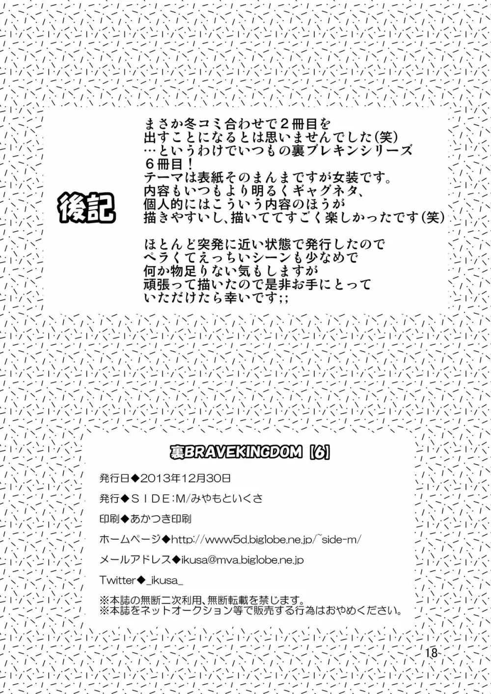 裏BRAVEKINGDOM【6】 Page.17