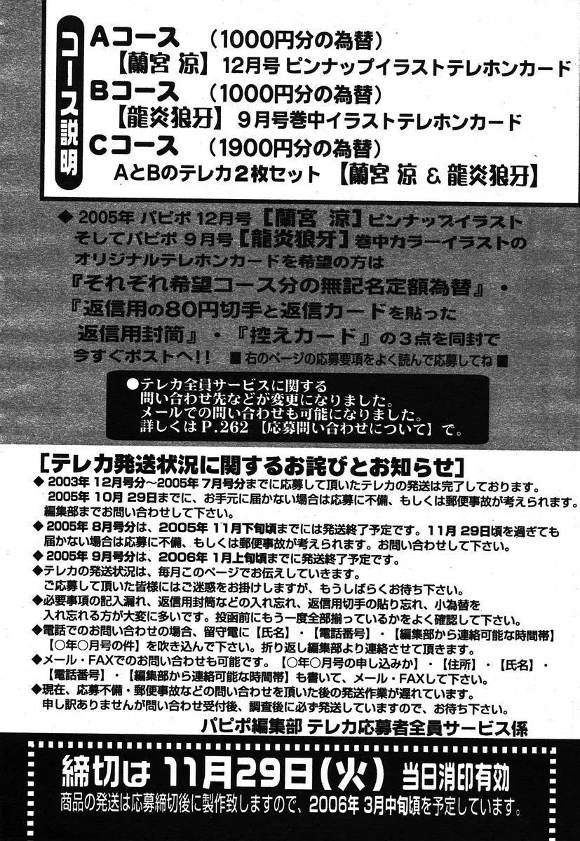 COMIC パピポ 2005年12月号 Page.261