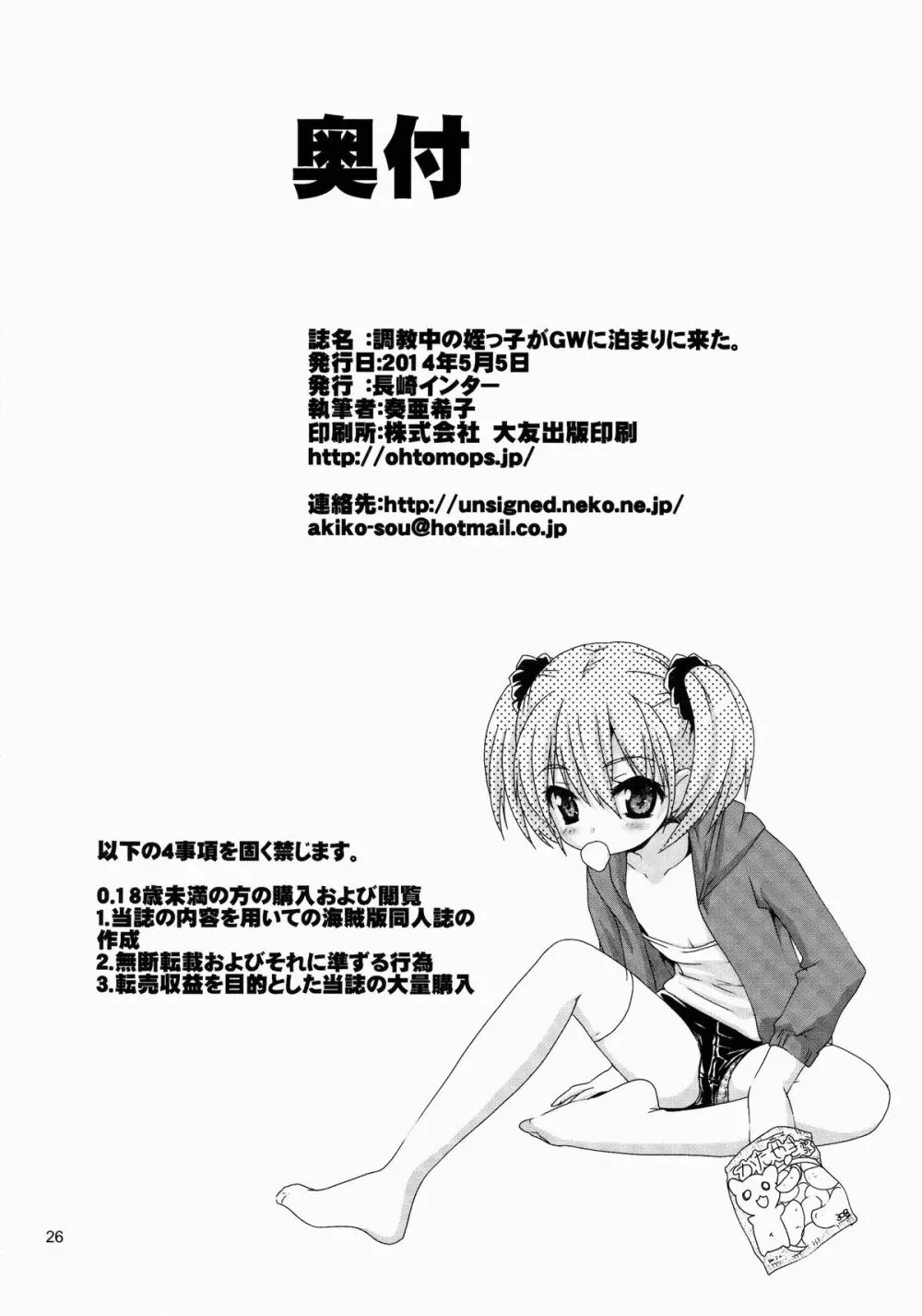 調教中の姪っ子がGWに泊まりに来た。 Page.25