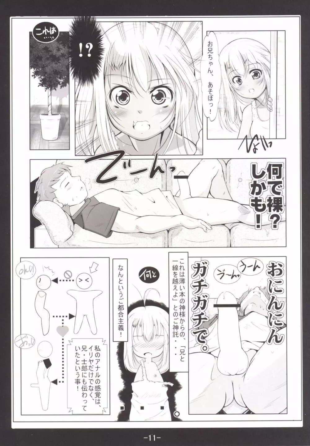 クロとイリヤの肛感共有 Page.12