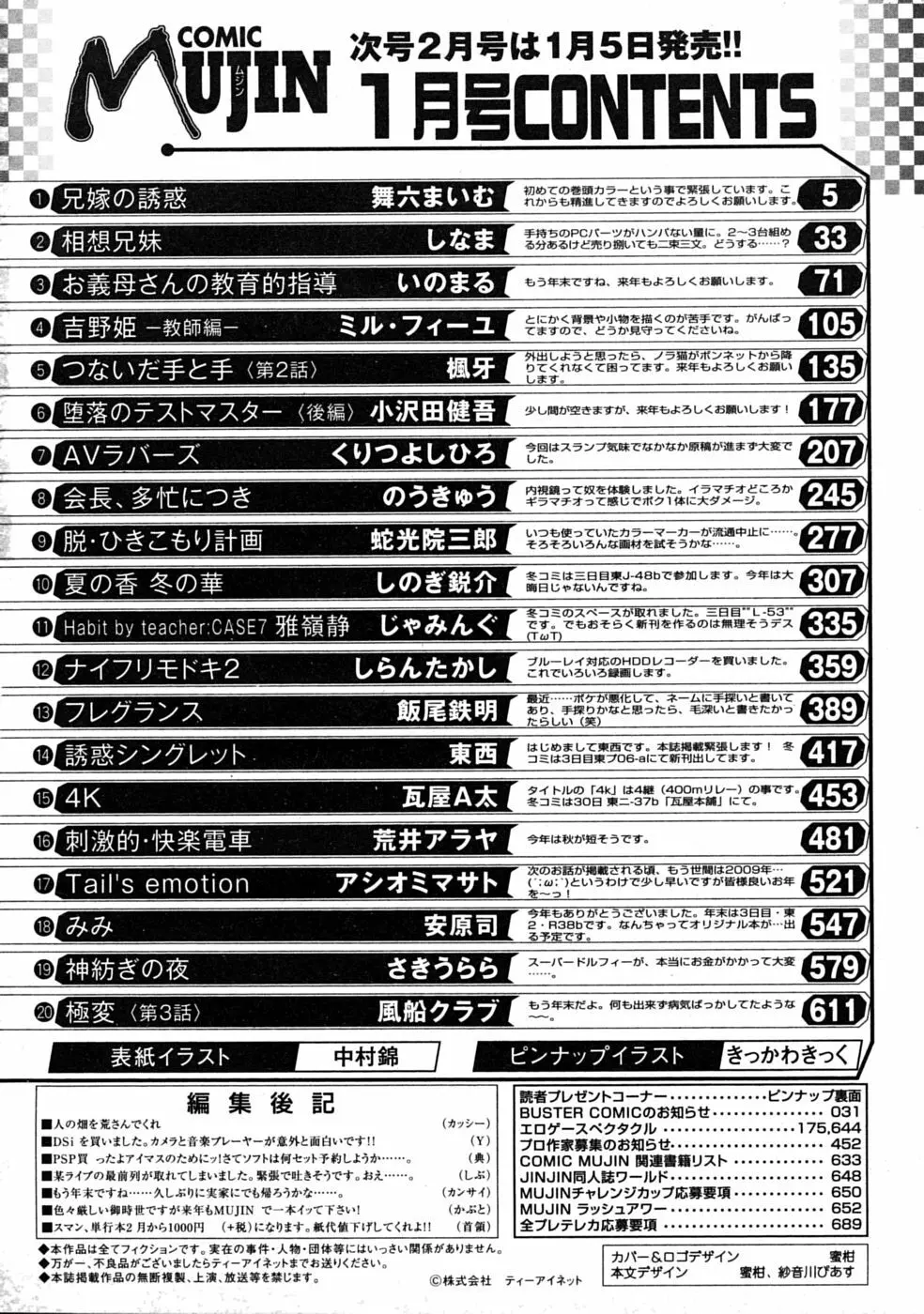 COMIC MUJIN 2009年1月号 Page.664