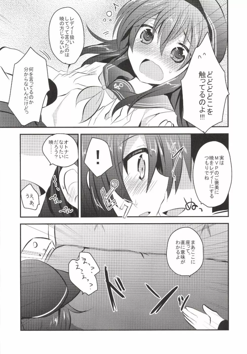 暁ちゃんを心ゆくまでレディー扱いする本 Page.8