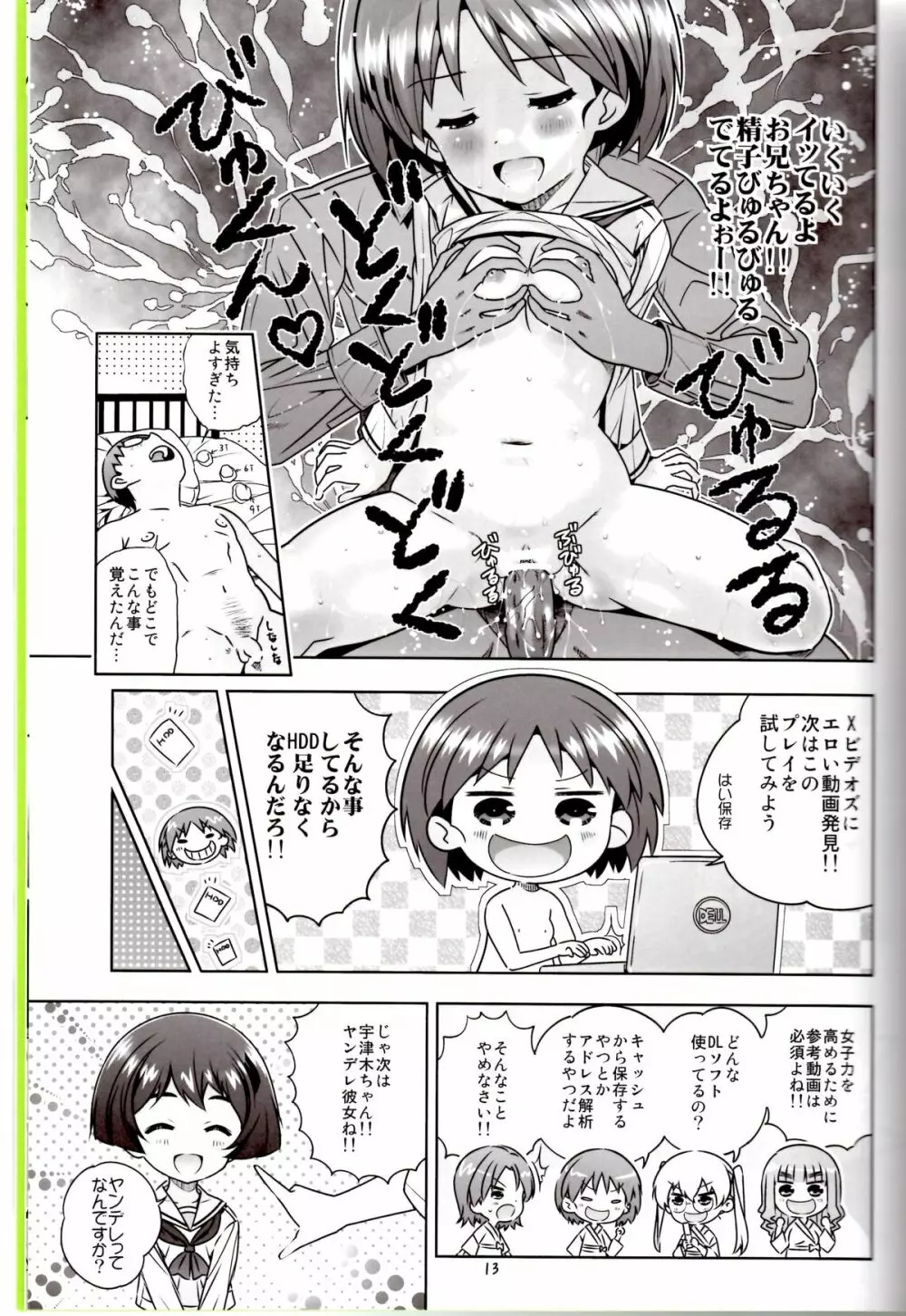 「AV出演、頑張ります!!」一年生は、M字開脚3ピースです! Page.10