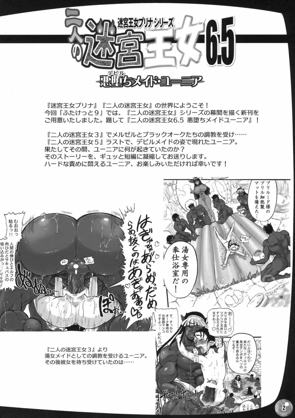 二人の迷宮王女6.5~悪堕ちメイド・ユーニア~+ペーパー Page.2