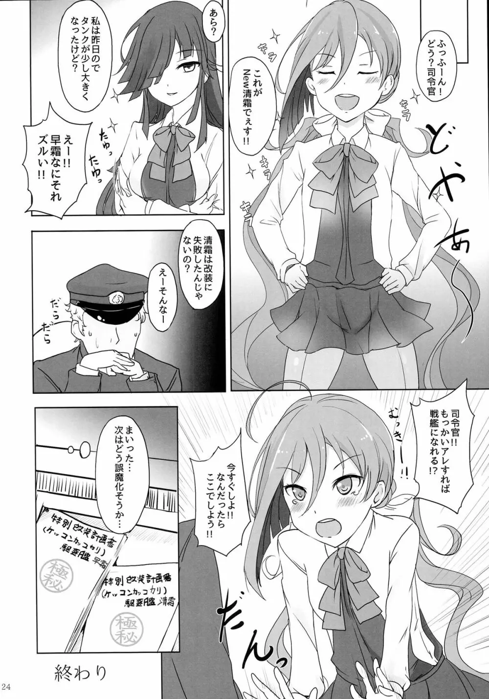 お姉さまたちには内緒で戦艦になります Page.23