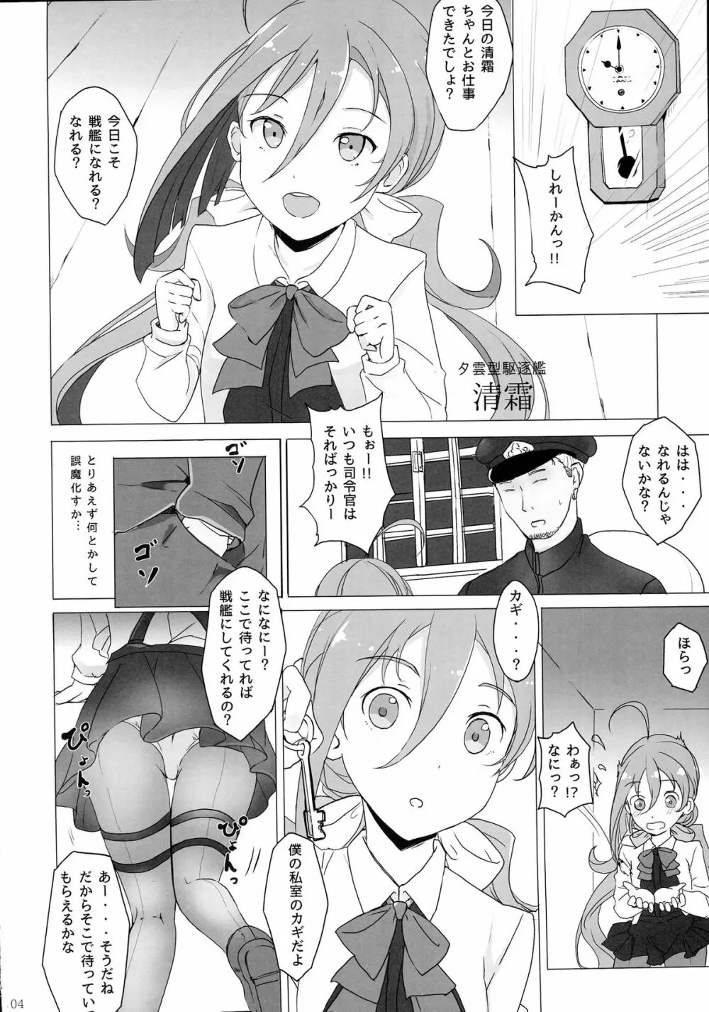 お姉さまたちには内緒で戦艦になります Page.3