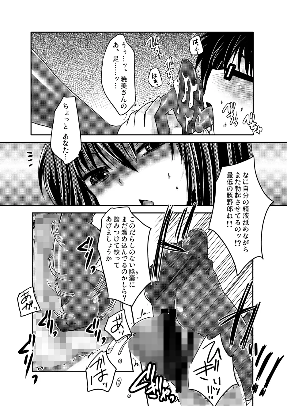 ほむほむに豚を見るような目で見下されて踏まれて足コキされる本 Page.14