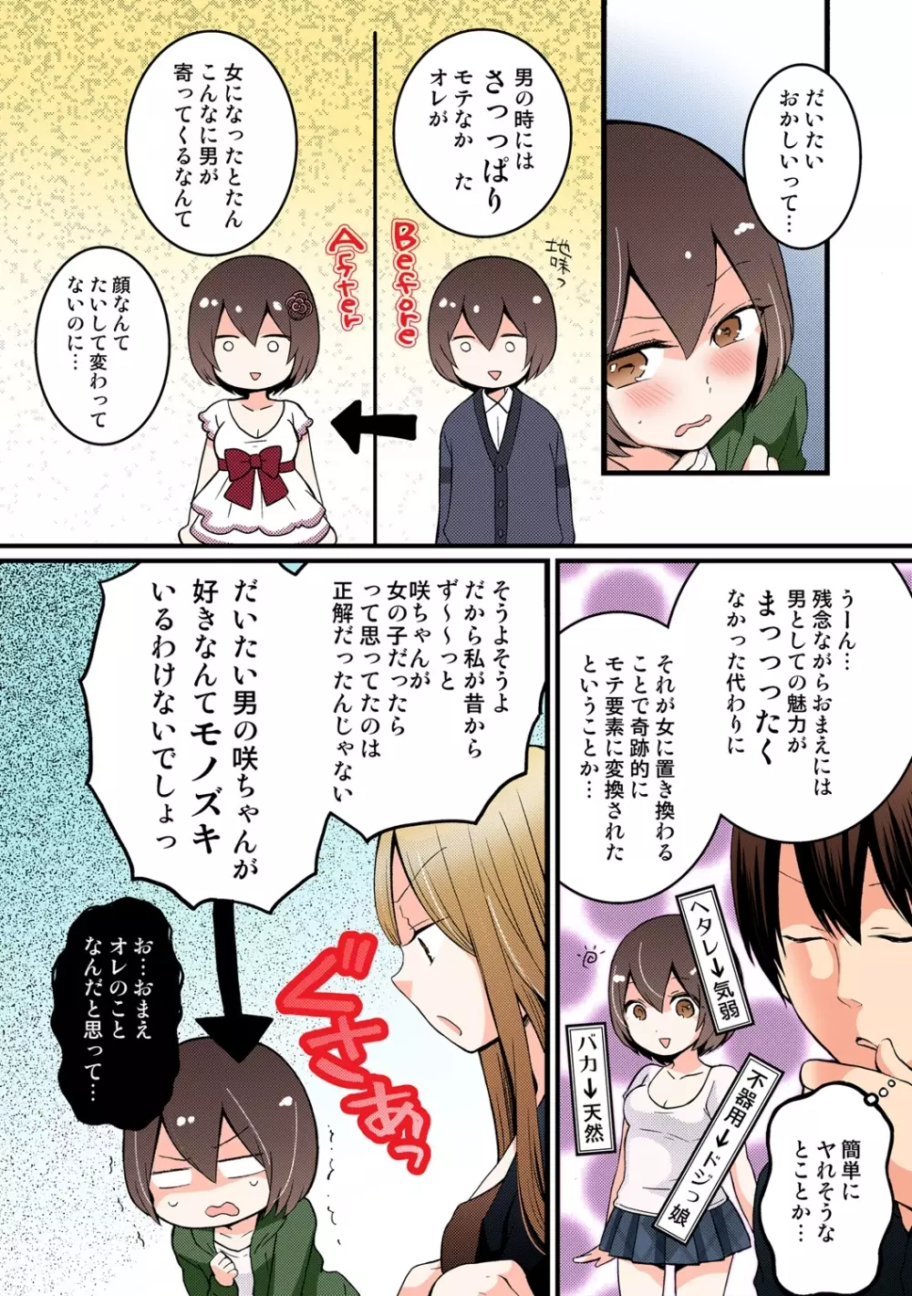 突然女の子になったので、俺のおっぱい揉んでみませんか【フルカラー】 Page.234