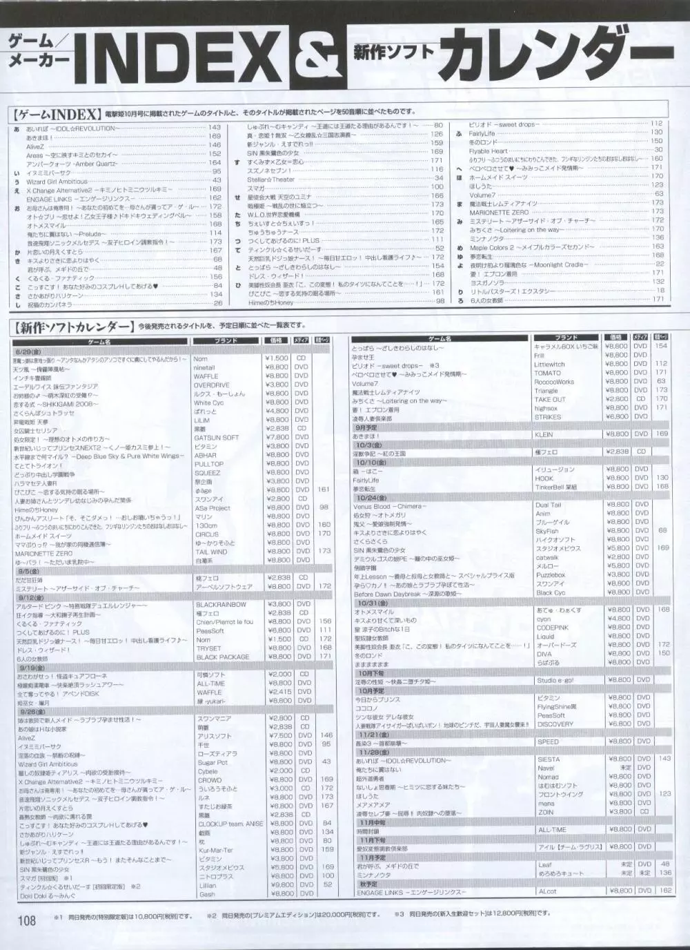 電撃姫 2008年10月号 Page.88