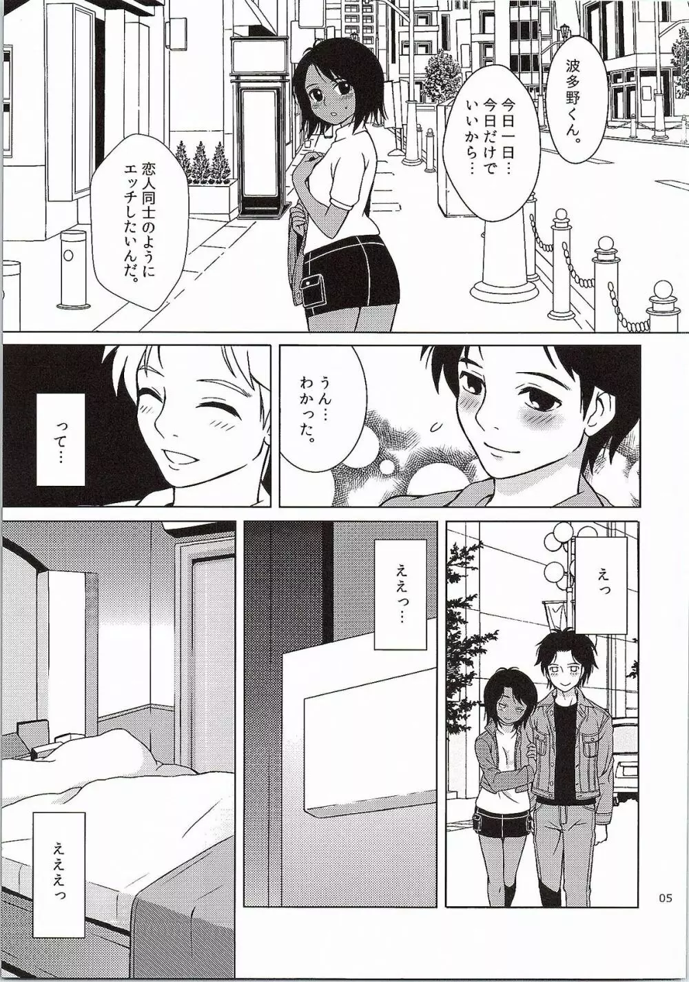 青島さんと波多野が最初で最後のデートでナニをしたか。 Page.4