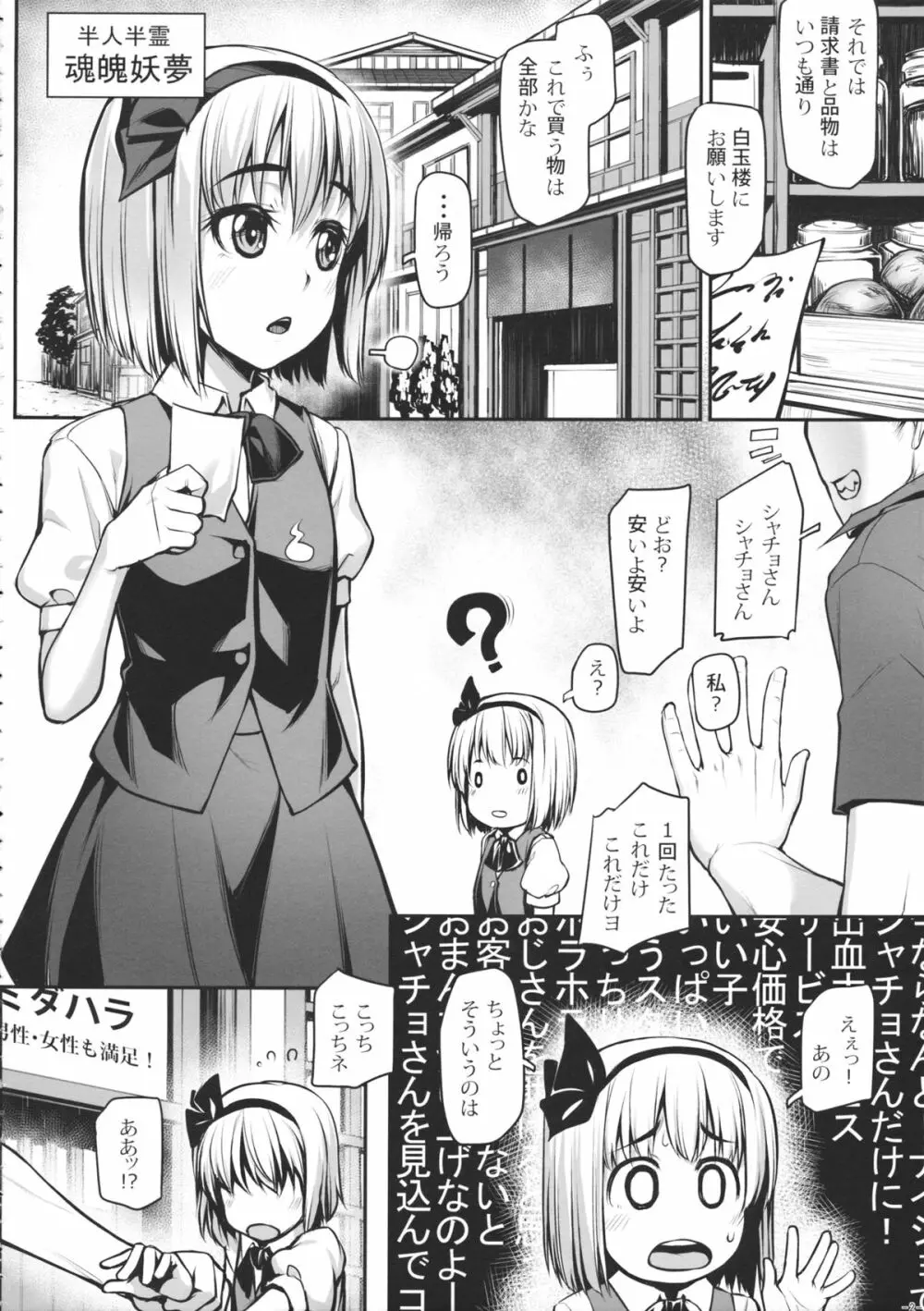 妖夢のおつかい -悪徳キャッチなんて怖くない!- Page.3