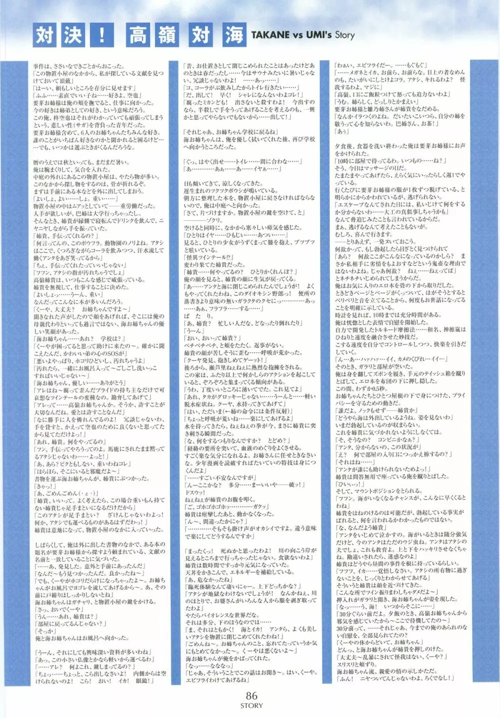 姉、ちゃんとしようよっ! 公式ファンブック 愛と罵倒の日々 Page.88