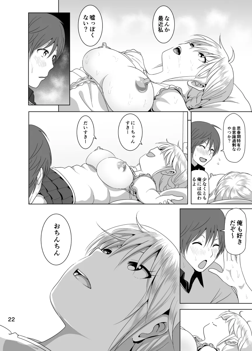 妹のおっぱいがまるだしだった話 Page.23