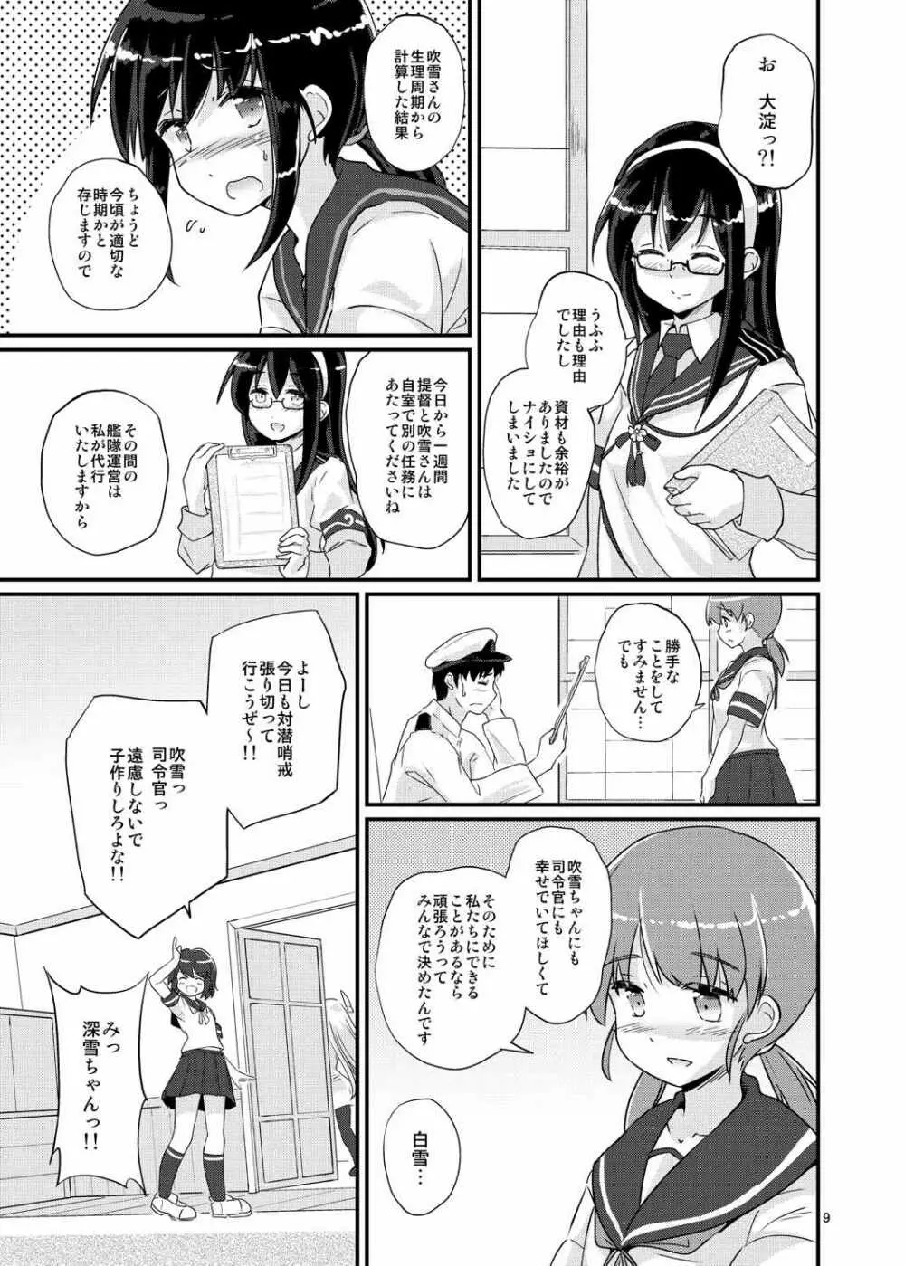 吹雪、妊務遂行します! Page.9