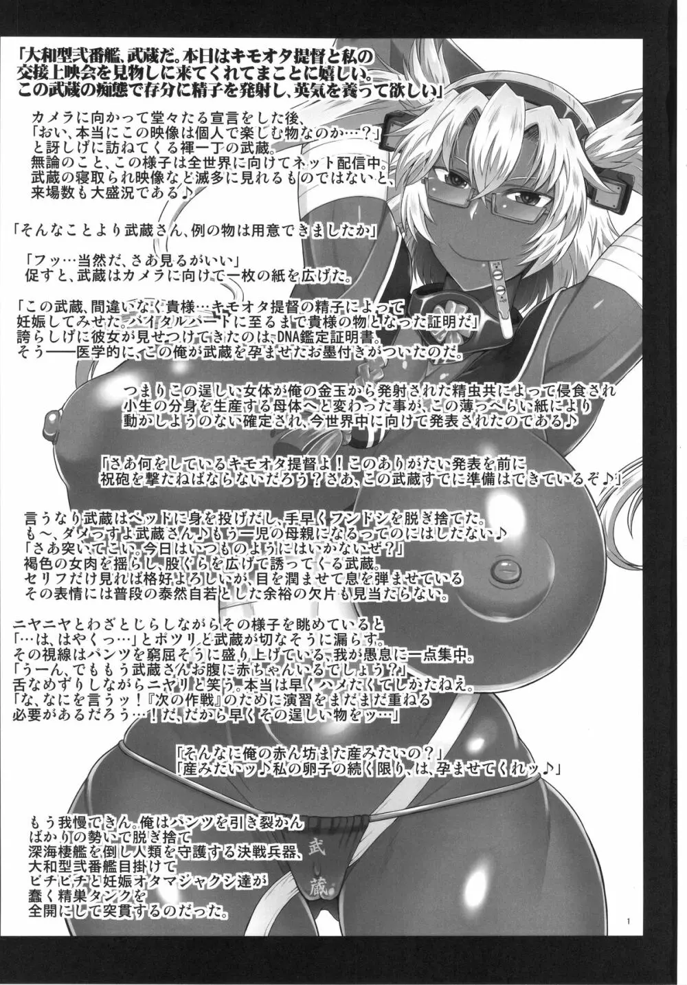 戦艦武蔵卵子制圧作戦～キモオタ提督珍宝魚雷が武蔵の処女装甲を直撃貫通!逞しい女体を母船に改装して子孫繁殖させる本。～ Page.2