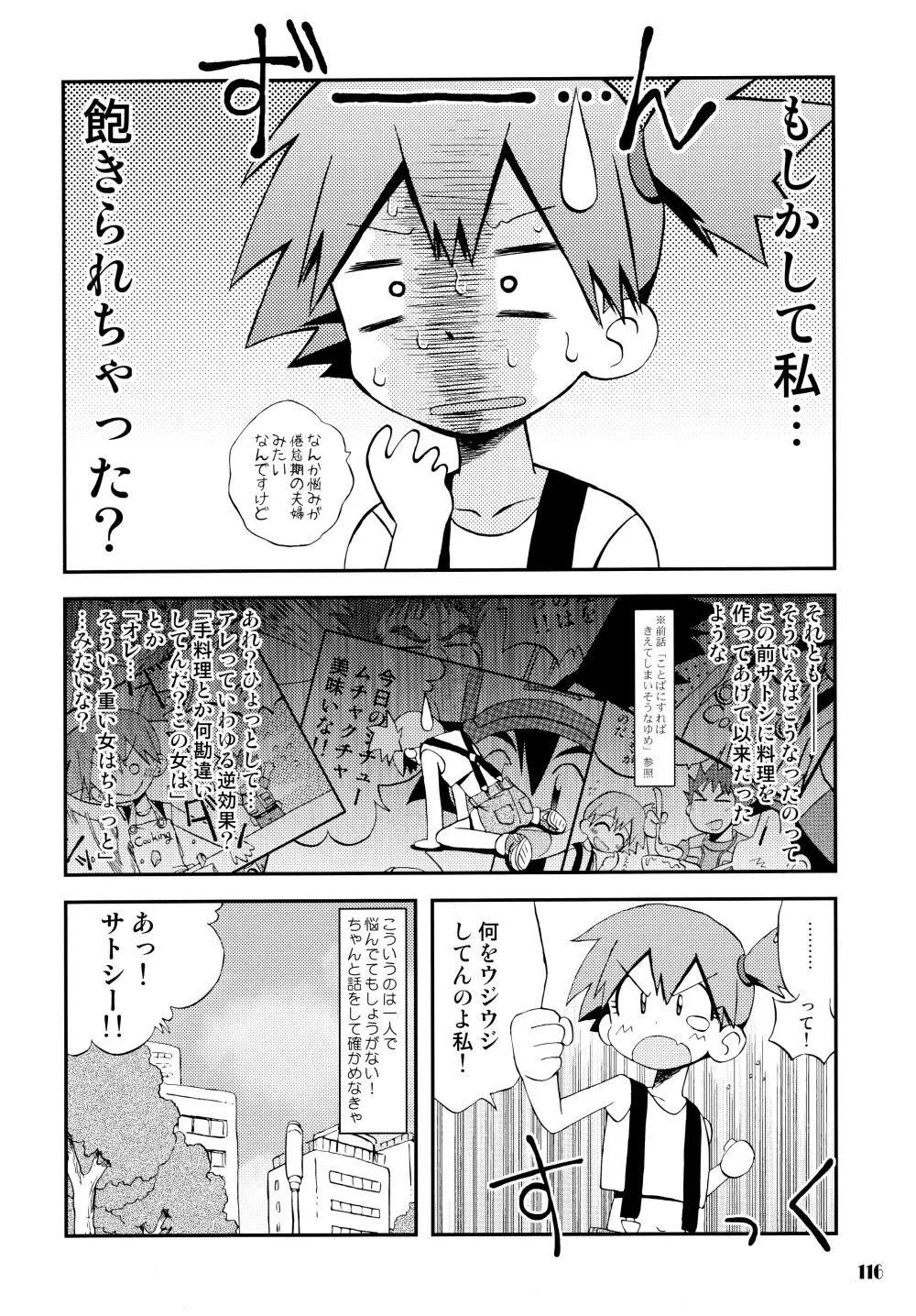 きみをよんだらたびははじまるのさ ～さとし×カスミ本総集編～ Page.115