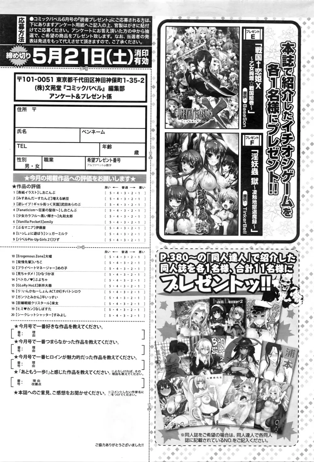 COMIC BAVEL 2016年6月号 Page.392