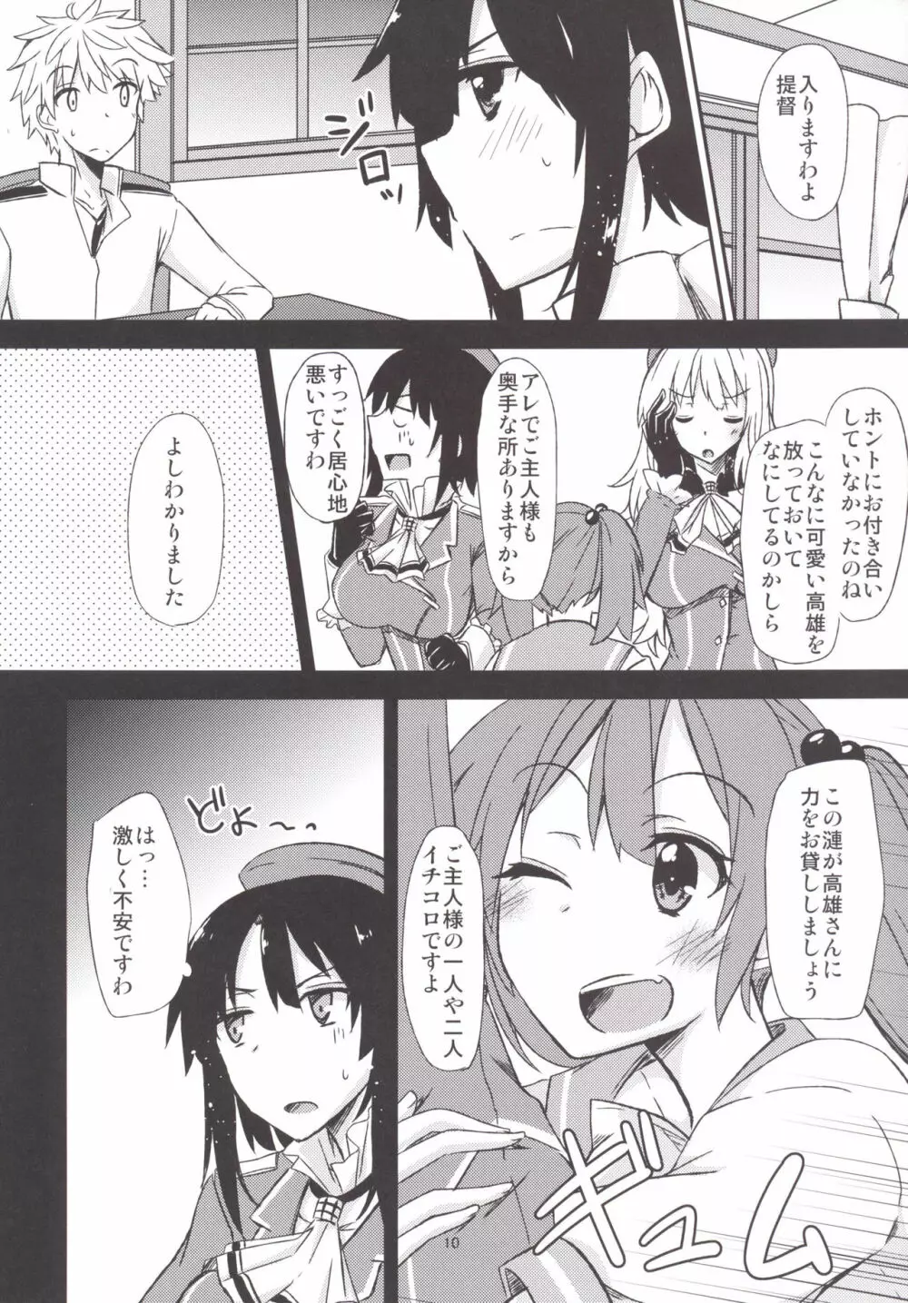 FlirT 高雄とイチャイチャする艦これ漫画 Page.11