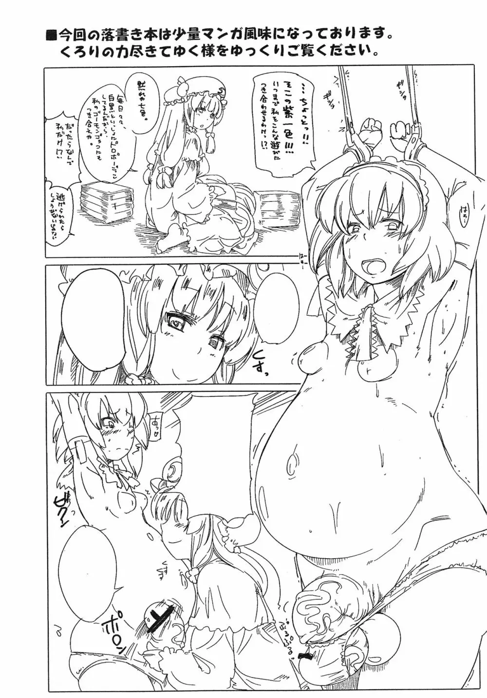 こんな夜は玉付きふたなりパチェ＆アリスだ。 Page.2