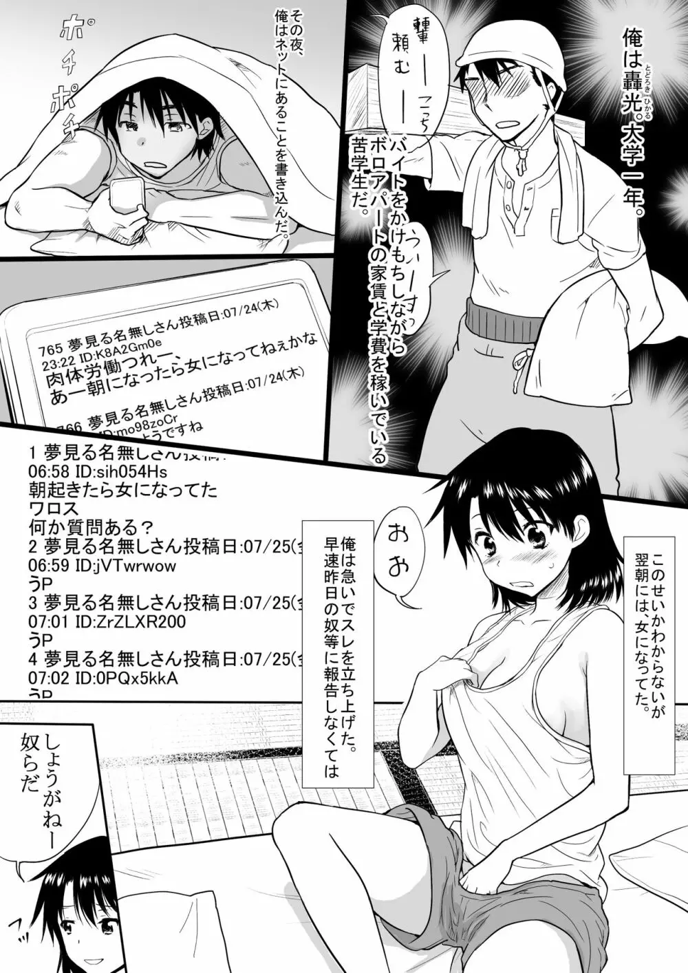 男気あふれる俺が女になった結果 Page.2