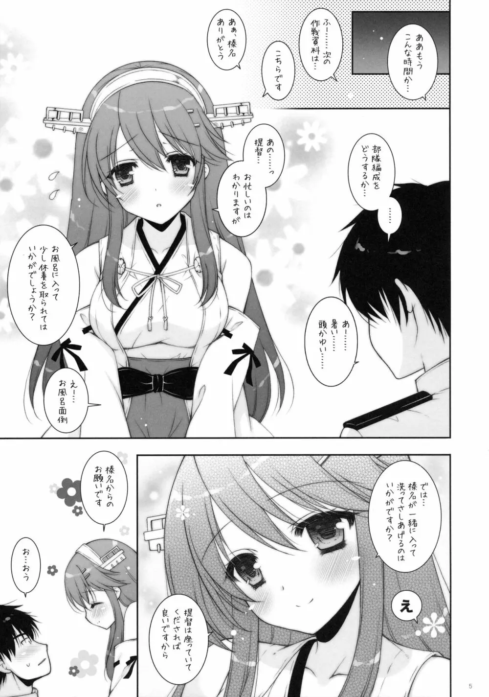 我、榛名とお風呂に突入す!! Page.4